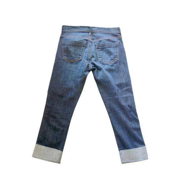 Citizens of Humanity Dani Cropped Straight Leg Women’s 27 Dark Wash Wide Cuff - Picture 2 of 8